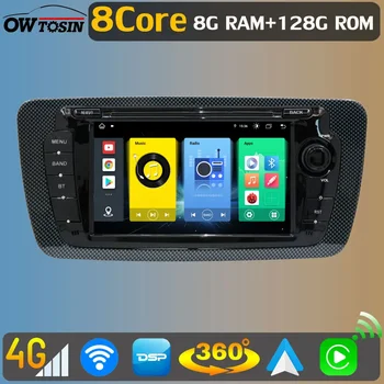 Owtosin 8G + 128G Android 11 Автомобильный DVD GPS Радио Экран Головного Устройства Для Seat Ibiza 6j 2008-2015 Авто DSP Аудио CarPlay Авторадио Видео