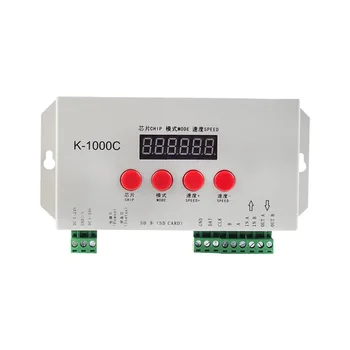K1000C Полноцветный 2811Led Диммер полосы света 2812 1903 Magic Light Strip Программируемый контроллер SD-карты