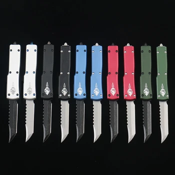 Нож Micro Mini X70 OTF Tech Knife Hellhound Knives D2 Blade 6061-T6 из авиационного алюминиевого сплава для кухни