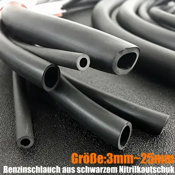Черный нитриловый резиновый шланг Топливный шланг Масляный шланг бензиновый шланг 3-25 мм