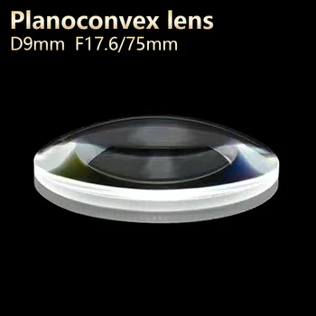 Плосковыпуклые линзы galss Оптические линзы DIY Телескоп окуляр микроскопа прожектор D9mm F17.6/75 мм Настраиваемый