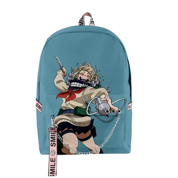 Молодежные школьные сумки в стиле хип-хоп Унисекс My Hero Academia Toga Сумки Himiko с 3D принтом Оксфорд Водонепроницаемые рюкзаки для ноутбука через плечо
