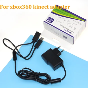 USB адаптер переменного тока Источник питания с USB кабелем для зарядки Подходит для ЕС, США, Великобритании XBOX360 XBOX360 Kinect Сенсор