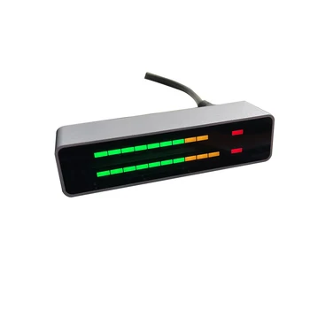 Двойной 12 светодиодов Индикатор уровня, отображение музыкального спектра, VU метр, режим AGC, анализатор скорости света, ритма для усилителя мощности MP3