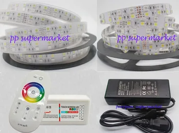 Двухрядная светодиодная лента 5 М 12 В SMD RGBW белого цвета 5050 600LED + контроллер 2.4 G + питание 8A