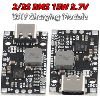 Плата для зарядки Литиевого аккумулятора высокой мощности Type-C USB 2/3 S BMS Boost Quick Charge 15 Вт 3,7 В Модуль Быстрой зарядки БПЛА