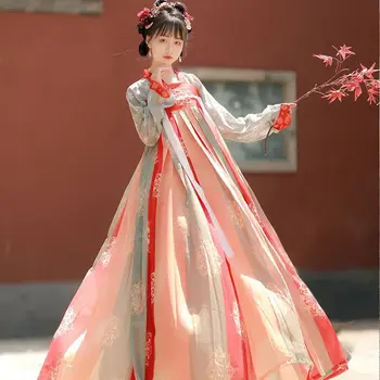Одежда Принцессы Восточные Сказочные Платья Династии Тан Женские Китайские Ханьфу Для Традиционного Танцевального Представления Костюм