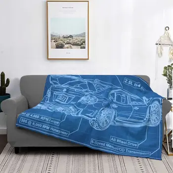 JDM Street Racing Car Racing Одеяло Фланелевое Всесезонное Милое легкое покрывало для кровати, Плюшевое Тонкое одеяло