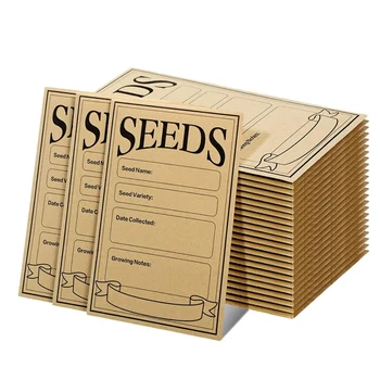 100шт Конвертов для семян размером 3,1X4,7 дюйма, конверты для семян, пакеты для семян из коричневой бумаги, конверты для хранения овощей, простые в использовании