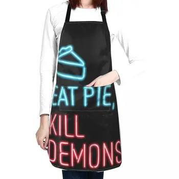 Ешь пирог, убивай демонов, фартук, фартук с логотипом на заказ, платье, фартук
