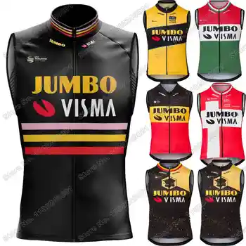 2023 Jumbo Visma Trilogy Велосипедный Жилет Ветрозащитный Мужской France Tour TDF Ветрозащитный Жилет Для Шоссейного Велоспорта Джерси Без Рукавов MTB Ветровка