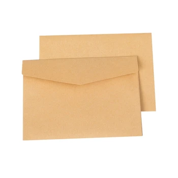 Классические Мини-бумажные конверты Kraft Blank размером 100 штук, конверт для приглашения на свадьбу, Подарочный конверт 105 X 70 мм