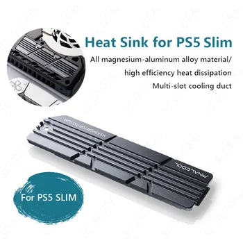 SSD-Кулер M.2 Heatsink Для PS5 Slim SSD-Радиатор с Термосиликоновыми Прокладками Монтажный комплект Для Охлаждения SSD-накопителя 2280 M.2 NVMe SSD