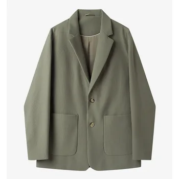 2503-R-Повседневный костюм мужской маленький пиджак мужской рабочий простой серый корейский вариант slim single jacket