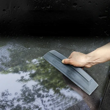 Не царапающийся Гибкий мягкий силиконовый удобный скребок для обертывания автомобиля, инструменты для мытья стекол, щетка для сушки стекол, скребок для очистки пленки