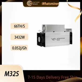 Мини-майнер Microbt Whatsminer M32S 66T с алгоритмом Sha-256 мощностью 3432 Вт.