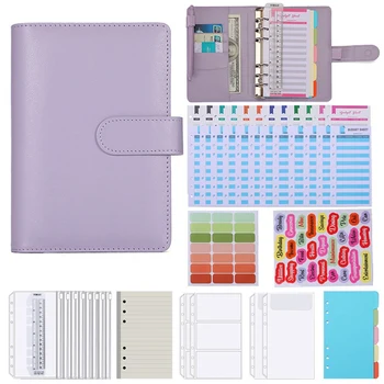 A6 Grid Journal, отрывной лист, справочник по бюджету наличных с кольцевым переплетом, цветная ручка, трафареты для дневника