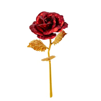 коробка с розами из 24-каратной золотой фольги, романтическая подарочная коробка для подруги жены на день святого Валентина и базовое украшение на день святого Валентина