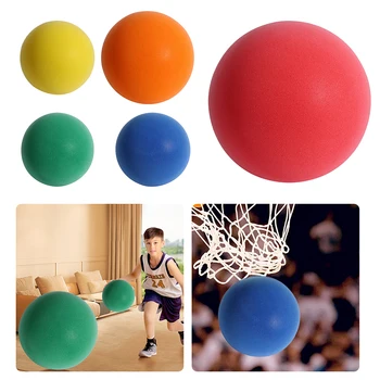 Детский бесшумный баскетбольный мяч повышенной прочности для помещений, легкий тренировочный пенопластовый мяч 3/5/7 для различных занятий в помещении.
