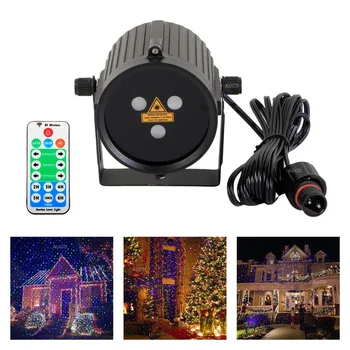 Наружный RGB лазер с дистанционным управлением IP65, Звездное небо, лампы для газона, Украшение для Рождественской вечеринки, Проектор для шоу, Ночное освещение