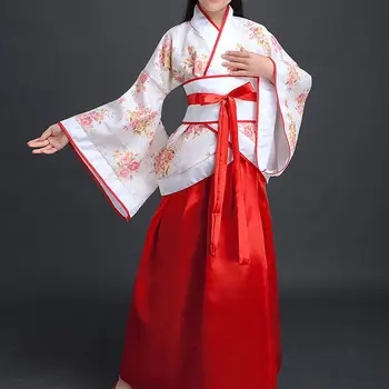 Детская сказочная мода С головным убором, костюмы принцессы Ханфу, одежда в китайском стиле, детские старинные костюмы, античное представление