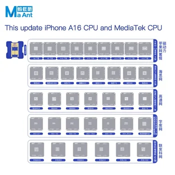 Платформа Трафарета Для Реболлинга MaAnt C1 BGA Для Материнской Платы iPhone A8-A17 MTK EMMC Qualcomm HUAWEI CPU Набор Инструментов Для Сварочного Ремонта