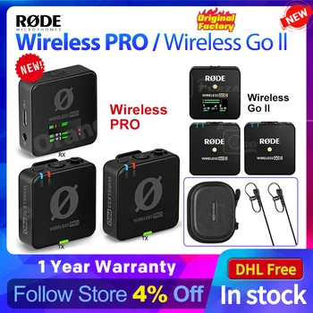 Rode Wireless Pro GO II GO2 //RODECaster Pro II Беспроводной петличный микрофон Микрофонная система для передачи данных телефонам Android iPhone