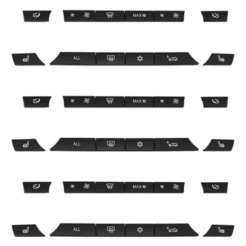 36 шт. Колпачки для кнопок Комплект переключателей отопителя A/C панель для BMW F07 GT/F10/F11 F01/F02