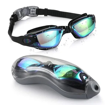 Новые модные очки для плавания в большой оправе для взрослых, высококачественные HD-очки для плавания с защитой от запотевания, Очки для плавания, Очки для плавания