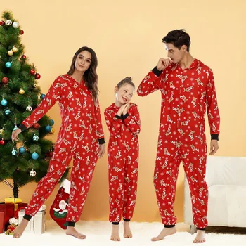 Рождественская пижама, комплект пижам для всей семьи, Новая рождественская пижама с принтом Санта-Оленя для взрослых и детей, детский комбинезон, Рождественские семейные наряды