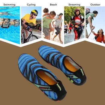 Обувь для водных видов спорта на открытом воздухе, пляжная обувь для дайвинга, дышащие мягкие быстросохнущие нескользящие дренажные устройства для плавания, езды на велосипеде