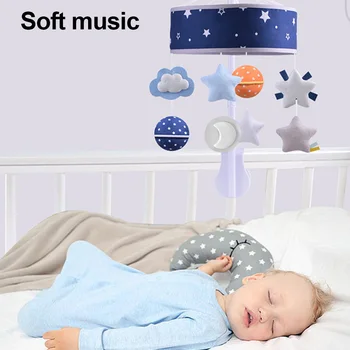 Мобиль для детской кроватки | Звездная ночь, детская мобильная игрушка с музыкой | Детская музыкальная кроватка, мобиль с подвесным механизмом
