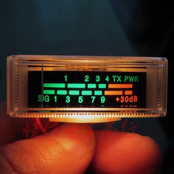 Индикатор сигнала уровня B-760 Подсветка TX PWR DB Meter Электронный Прибор + 3DB VU Level Meter Усилитель Мощности Аудиометр