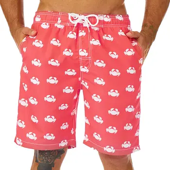 Мужские плавательные шорты Cute crab 3d Доска для серфинга, короткие пляжные шорты, мужские плавки, купальник Masculina, Спортивные штаны XXS-6XL