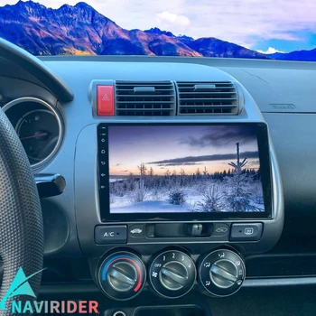 Автомобильный DVD-мультимедийный плеер Android 13 объемом 64 ГБ, GPS для Honda Jazz 2006 2007, автомагнитола, навигация, Стерео головное устройство