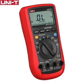 Цифровые Мультиметры UNI-T UT61C AC 1000V RS232 PC Подключают Данные Для Расчета Диода ЖК-подсветки 0,5 С Быстрой Проверки Температуры