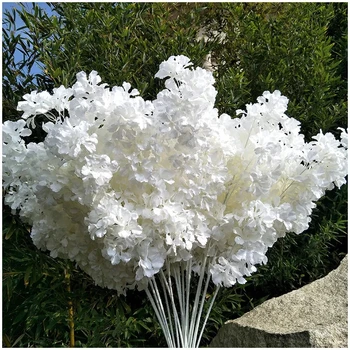 50/100/200/300шт белая ветка снежной Гипсофилы Искусственные растения вишневый цвет украшение свадебной арки искусственный цветок