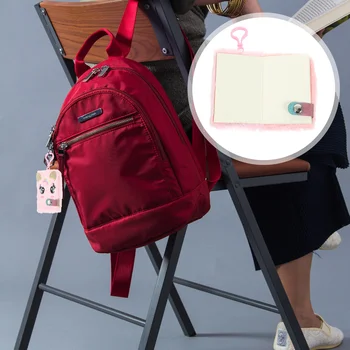 Розовый студенческий мультяшный портативный подвесной дневник с изображением ноутбука, очаровательный плюш для учеников детской школы
