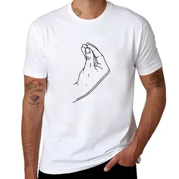 Новая итальянская футболка с жестом руки, белые футболки для мальчиков, летняя одежда, графическая футболка, топы размера плюс, мужские футболки, повседневные стильные