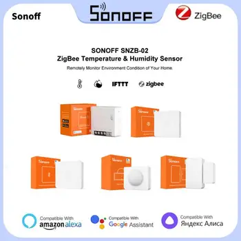 SONOFF Zigbee 3.0 ZBBridge ZBMINI/SNZB-01/02/03/04 Беспроводной Переключатель Температуры Влажности Датчик Движения Двери Для Alexa Google Home