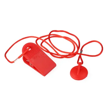 Сменный магнитный ключ безопасности беговой дорожки диаметром 23 см (красный)
