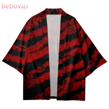 Модный мужской женский кардиган Оверсайз, блузка, Хаори, Оби, Азиатская одежда, Японское кимоно для косплея Harajuku 6XL 5XL 4XL