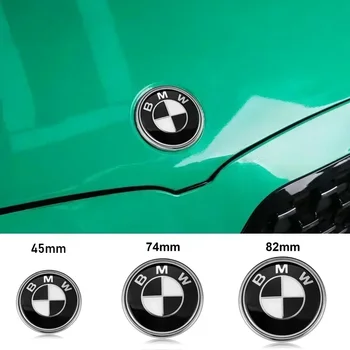 1шт 45/74/82 мм Автомобильный Стайлинг Эмблема Значок Капот Передняя Задняя Наклейка На Багажник Для BMW F30 F32 F34 F20 F10 X5 F15 X6 F16 E39 E46 E60 E90
