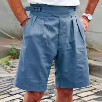 Мужские шорты-карго с оборками до колена, мужская одежда, летние мужские короткие брюки, брюки, мужские шорты для повседневной жизни