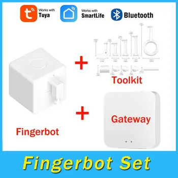 Tuya Smart Bluetooth Mesh Fingerbot Plus Переключатель Кнопок-Толкателей Fingerbot Switch Smart Life Control Работает С Alexa Google Home