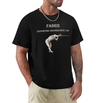 Fabris: Поддержка Единорогов С 1606 года, Футболки оверсайз, мужская одежда для тяжеловесов