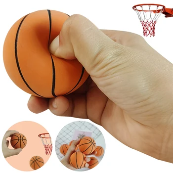 6-сантиметровый полый эластичный мяч, резиновые мини-спортивные баскетбольные игрушки, мягкий надувной декомпрессионный мяч, семейные игры для родителей и детей