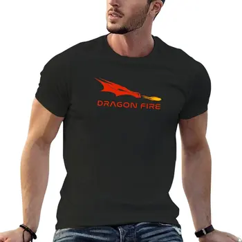 Футболка Dragon Fire SpaceX Crew Dragon с тестом прерывания полета, футболка нового выпуска, футболка оверсайз, мужские футболки с графическим рисунком