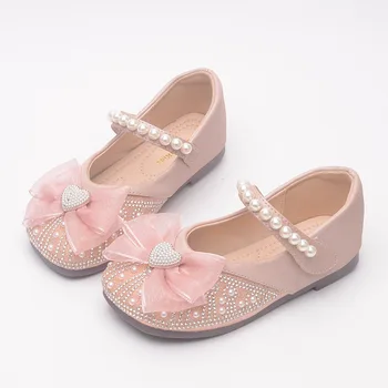 Хрустальные туфли, модные повседневные туфли принцессы на плоской подошве для милой девушки, весенне-осенние мультяшные туфли с мягкой подошвой