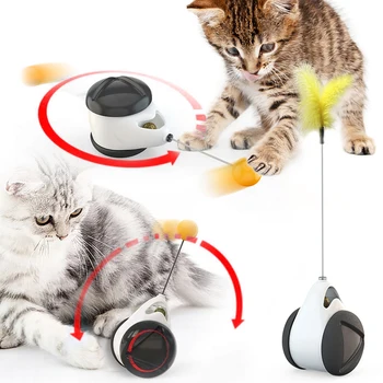 Качели-неваляшки для кошек, котенок, интерактивная балансировочная машинка, игрушка для погони за кошкой с кошачьей мятой, забавные товары для домашних животных для дропшиппинга
